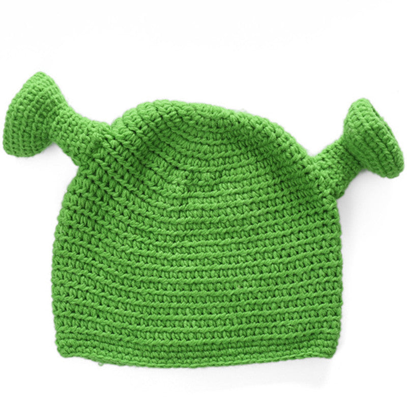 Unisex Shrek Hat Wool Winter Hat Handmade