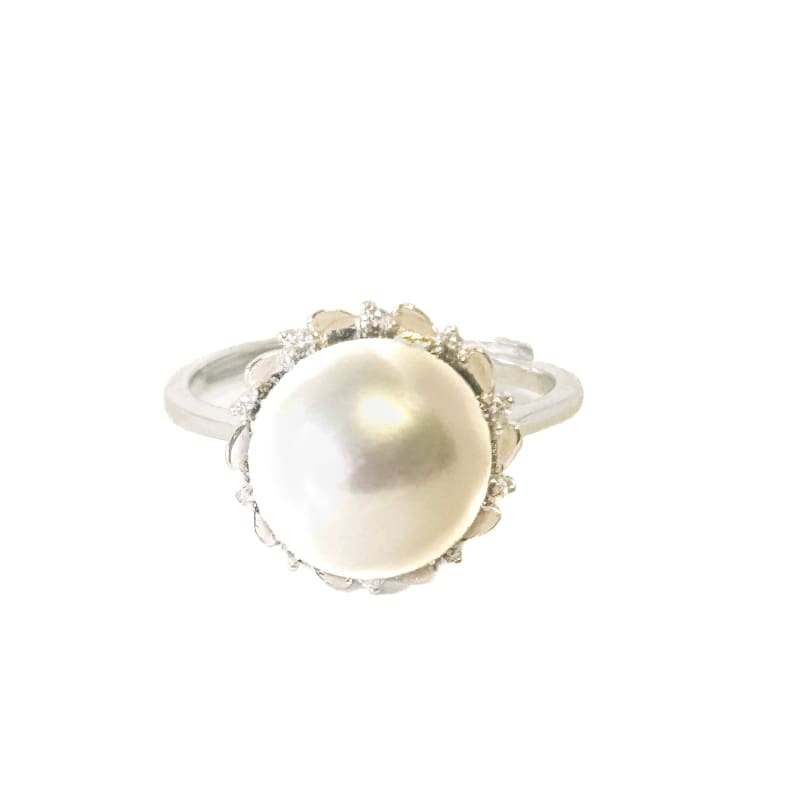 925 Sterling Silver Fresh water Pearl Ring Size 6 - Frijja, LLC