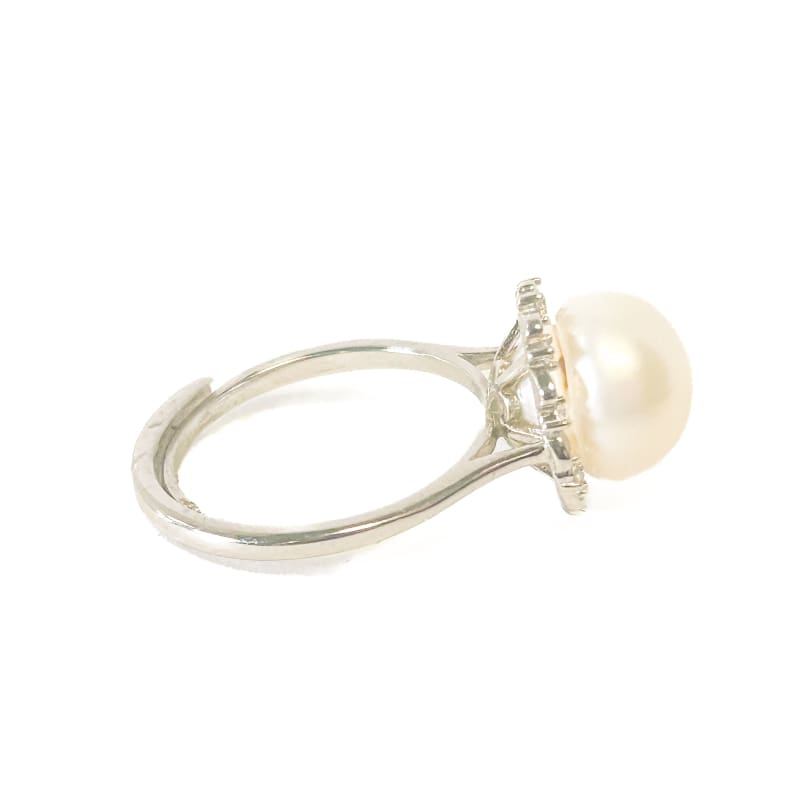 925 Sterling Silver Fresh water Pearl Ring Size 6 - Frijja, LLC