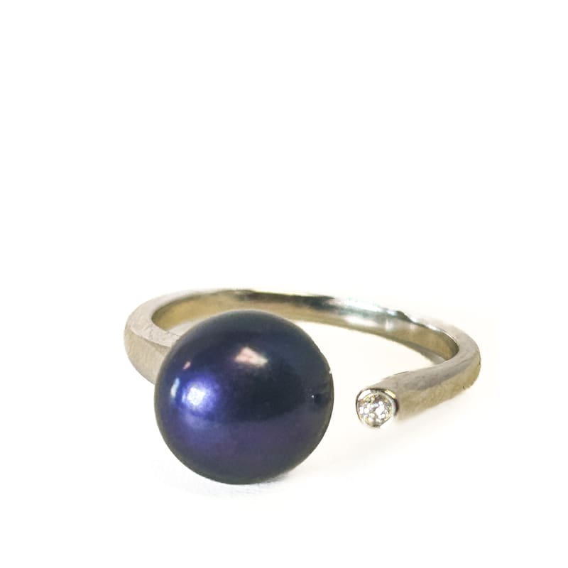 925 Sterling Silver Freshwater Pearl Adjustable Ring - Frijja, LLC