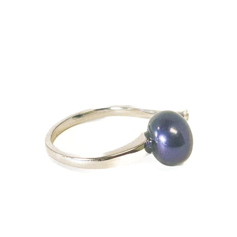 925 Sterling Silver Freshwater Pearl Adjustable Ring - Frijja, LLC