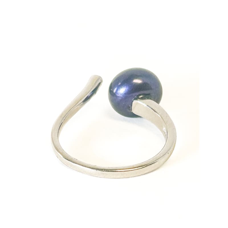 925 Sterling Silver Freshwater Pearl Adjustable Ring - Frijja, LLC