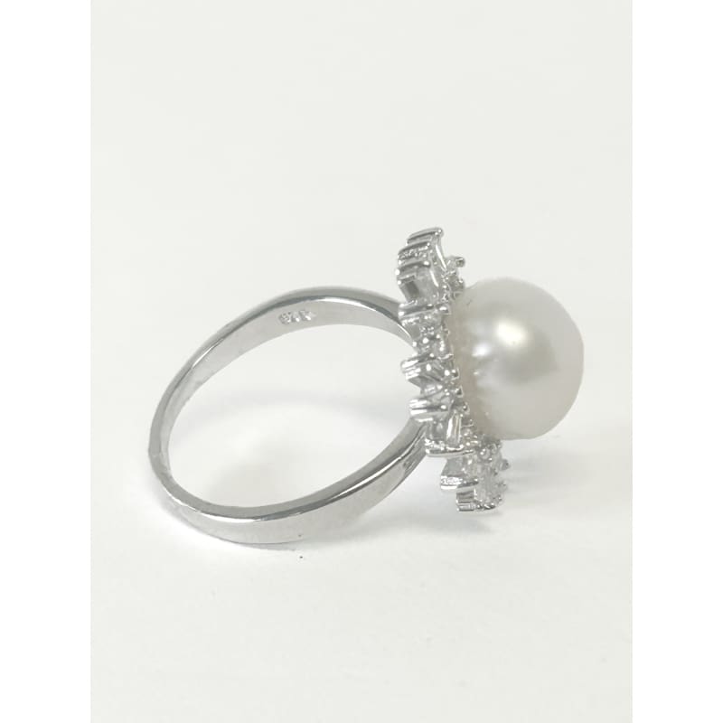 925 Sterling Silver Freshwater Pearl Ring Size 6 - Frijja, LLC