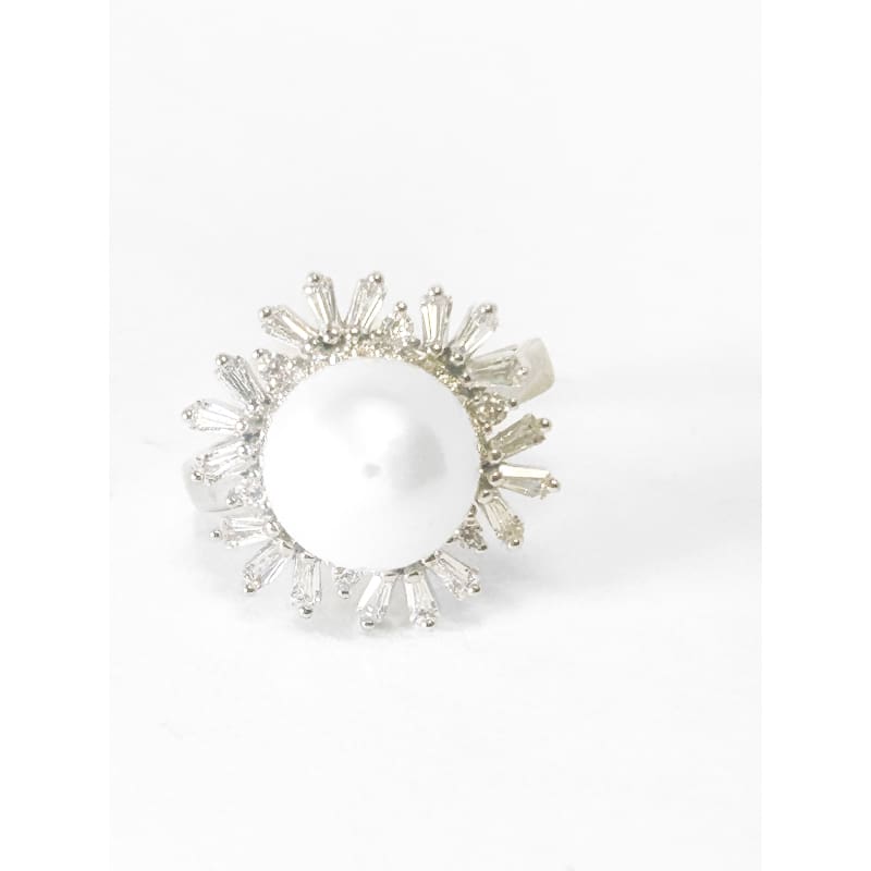 925 Sterling Silver Freshwater Pearl Ring Size 6 - Frijja, LLC