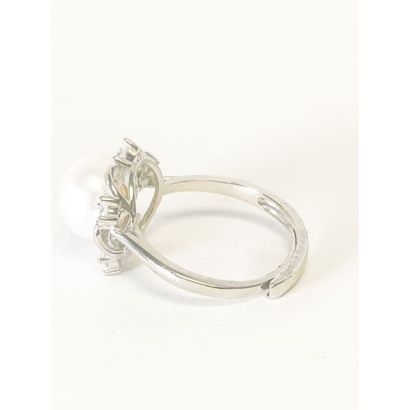 925 Sterling Silver Freshwater Pearl Ring Adjustable Ring - Frijja, LLC