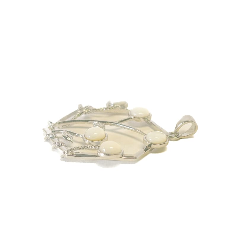 925 Sterling Silver Mother of Pearl Pendant - Frijja, LLC