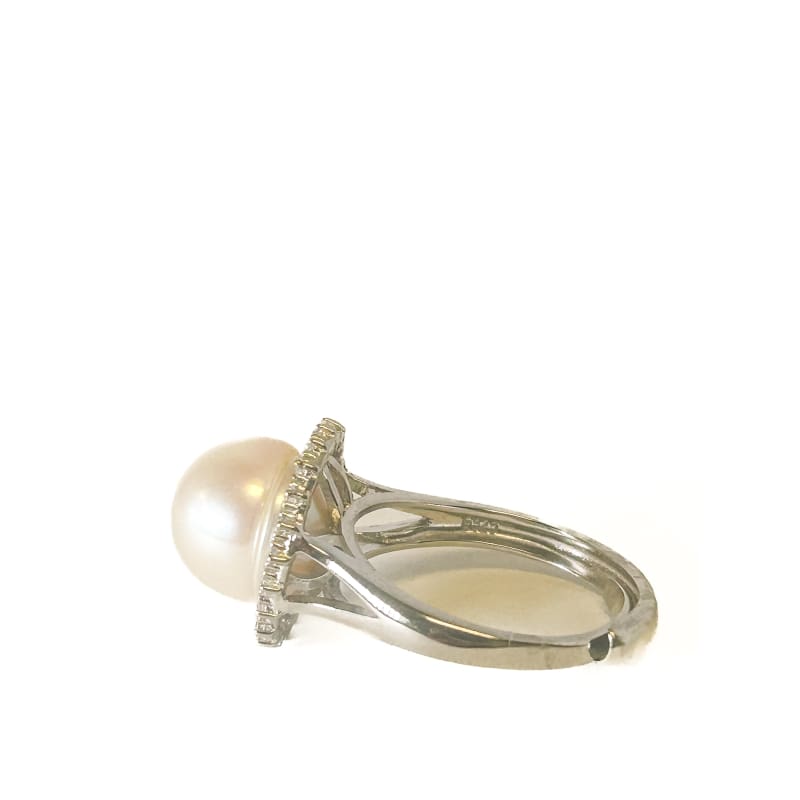 925 Sterling Silver Pearl Adjustable Ring - Frijja, LLC