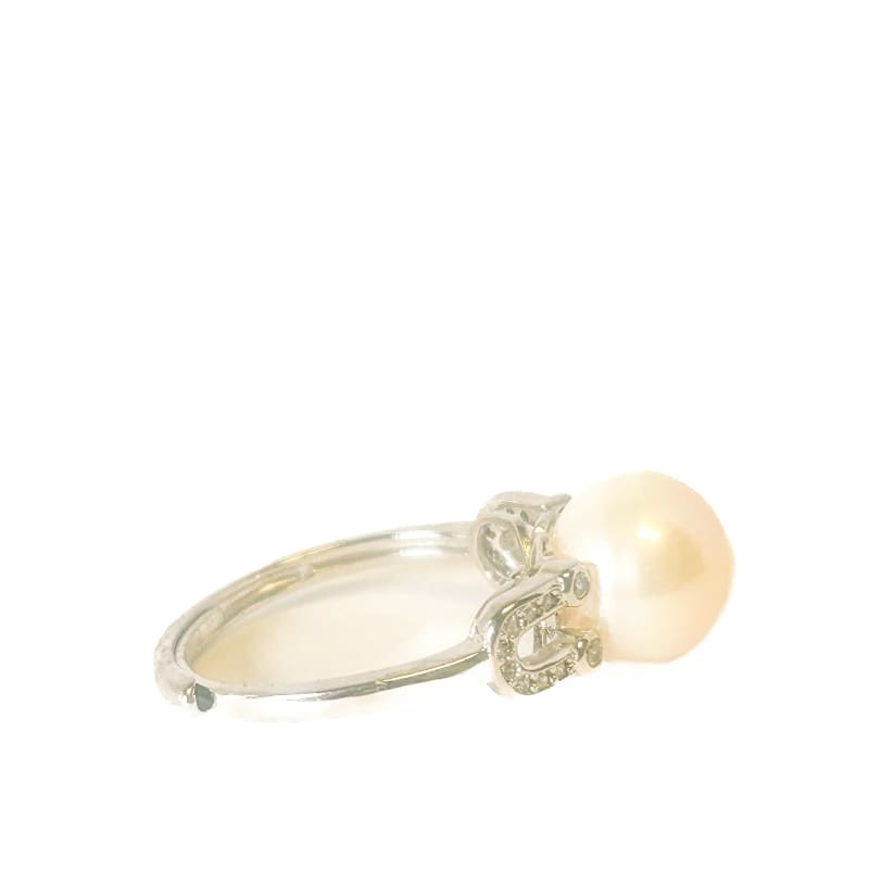 925 Sterling Silver Pearl Adjustable Ring - Frijja, LLC