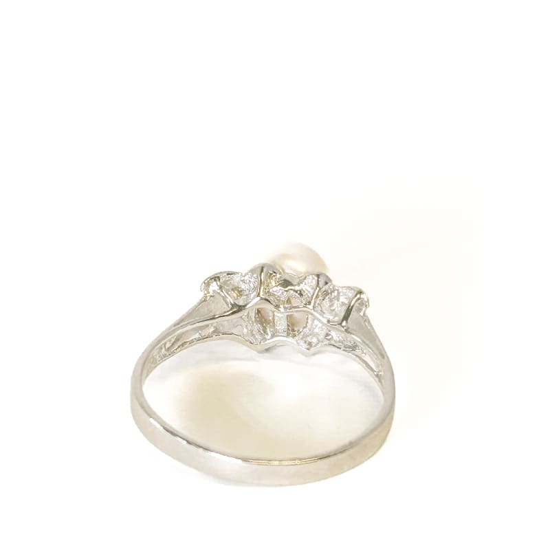 925 Sterling Silver Pearl Ring Size 7.5 - Frijja, LLC