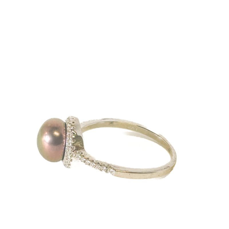 925 Sterling Silver Pearl Ring Size 7 - Frijja, LLC