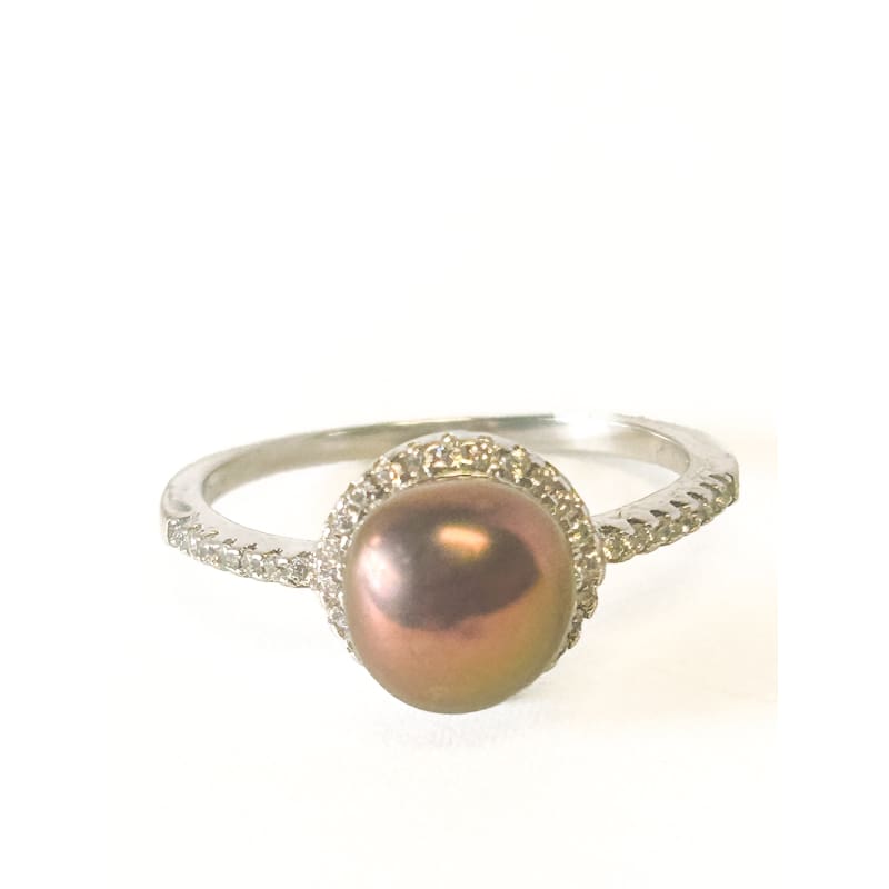 925 Sterling Silver Pearl Ring Size 7 - Frijja, LLC