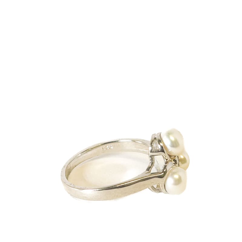 925 Sterling Silver Pearl Ring Size 8 - Frijja, LLC
