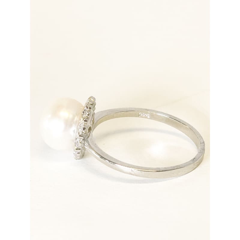 925 Sterling Silver Pearl Ring Size 9 - Frijja, LLC