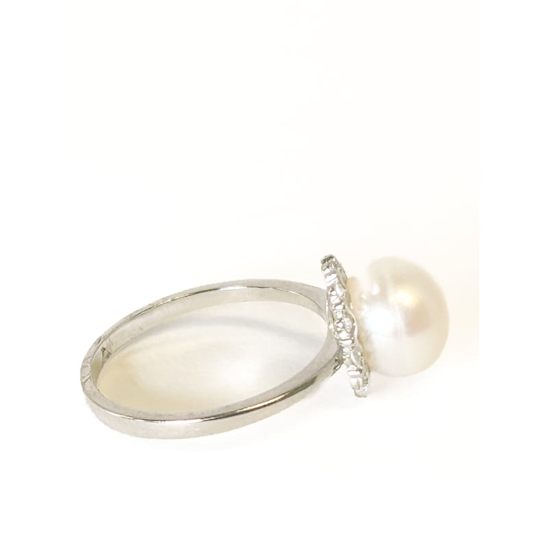 925 Sterling Silver Pearl Ring Size 9 - Frijja, LLC