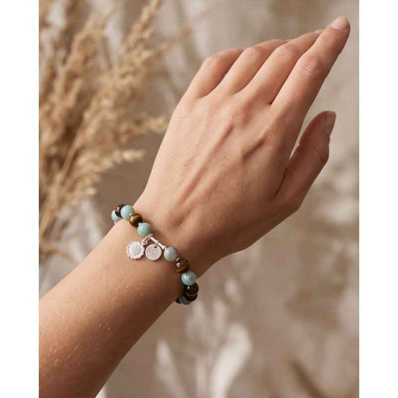 .950 Sterling Silver Picture Jasper Bracelet - 7.5” - Frijja, LLC