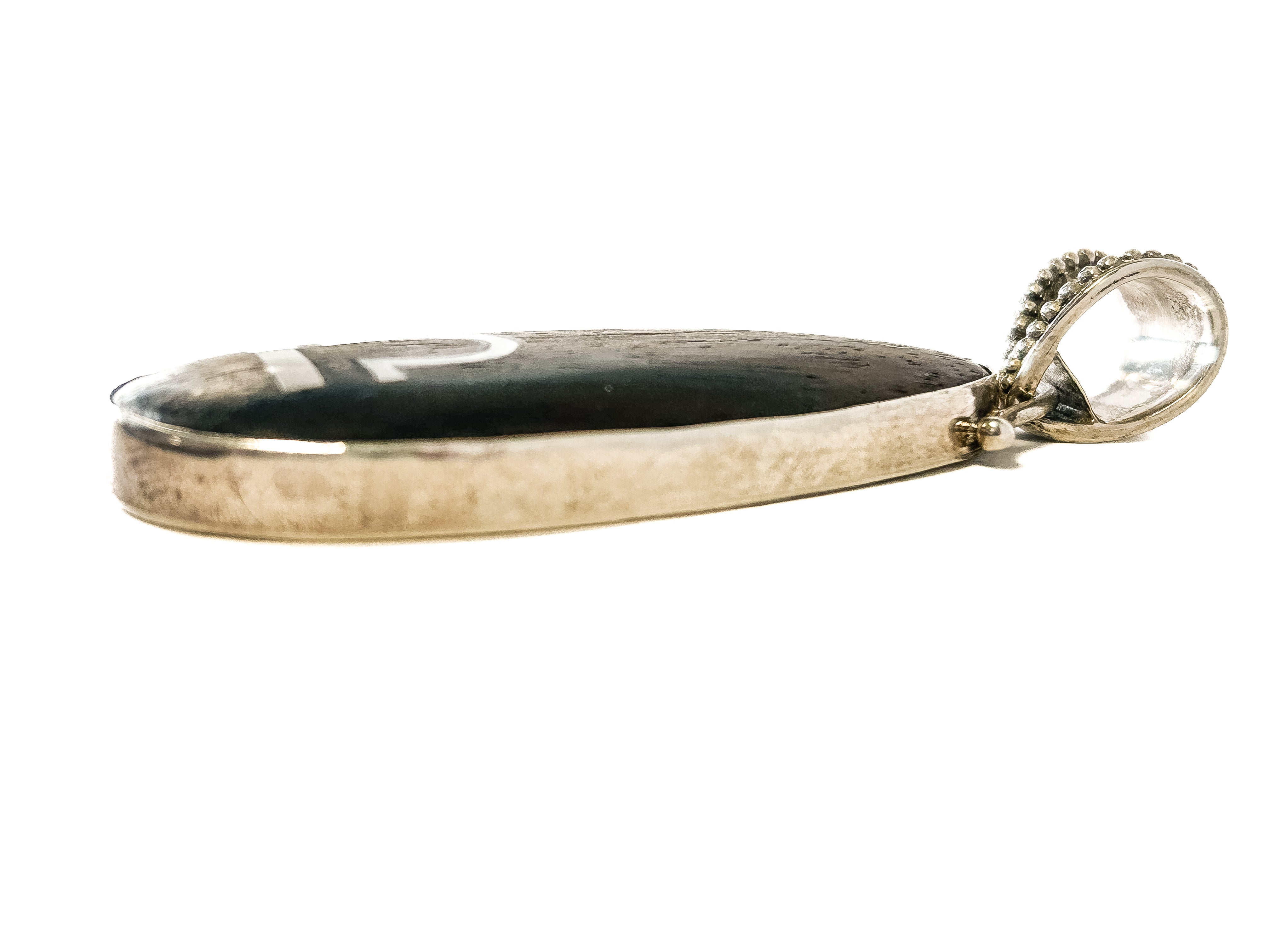 Vintage 925 Sterling Silver Wooden Libra Pendant - Frijja, LLC