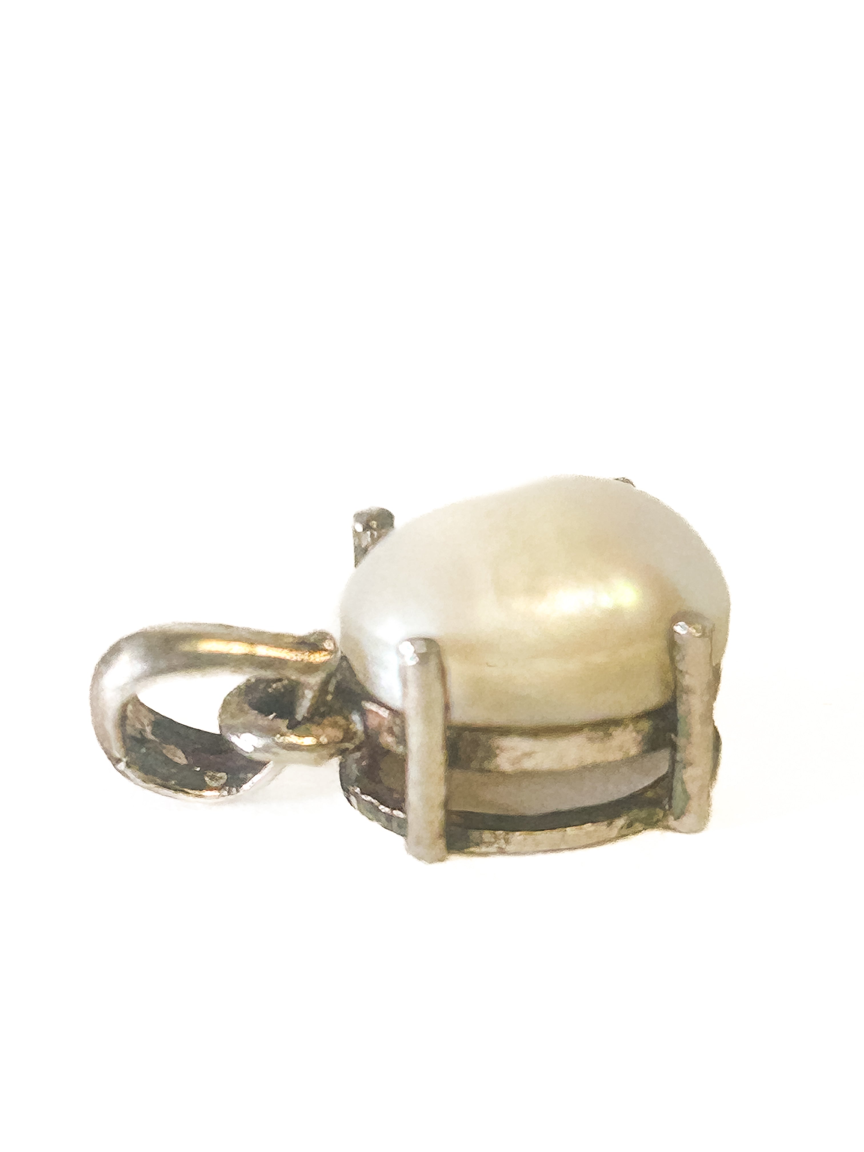 925 Sterling Silver Freshwater Pearl Pendant - Frijja, LLC