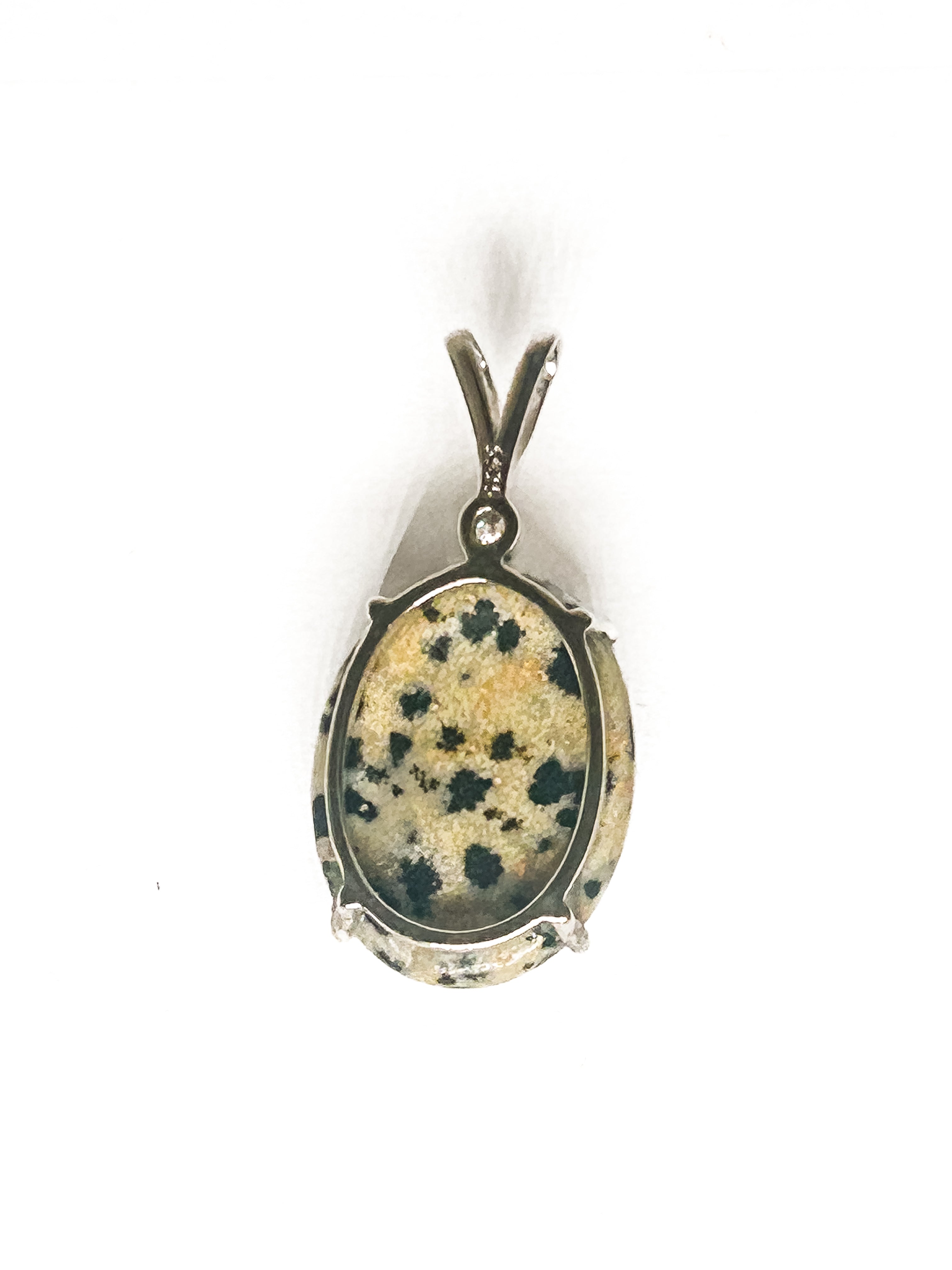 Vintage 925 Sterling Silver Jasper Pendant - Frijja, LLC
