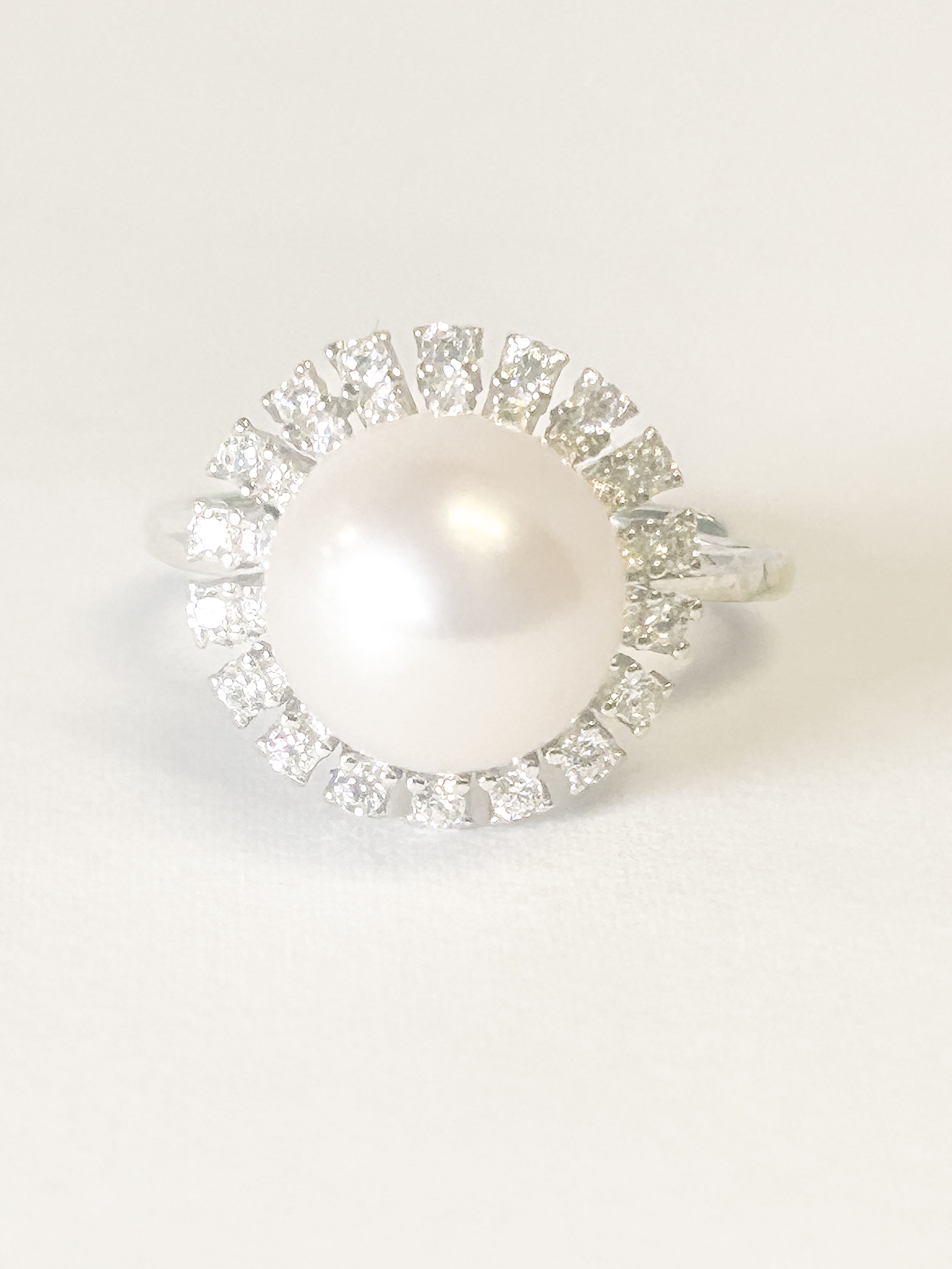 925 Sterling Silver Freshwater Pearl Adjustable Ring - Frijja, LLC