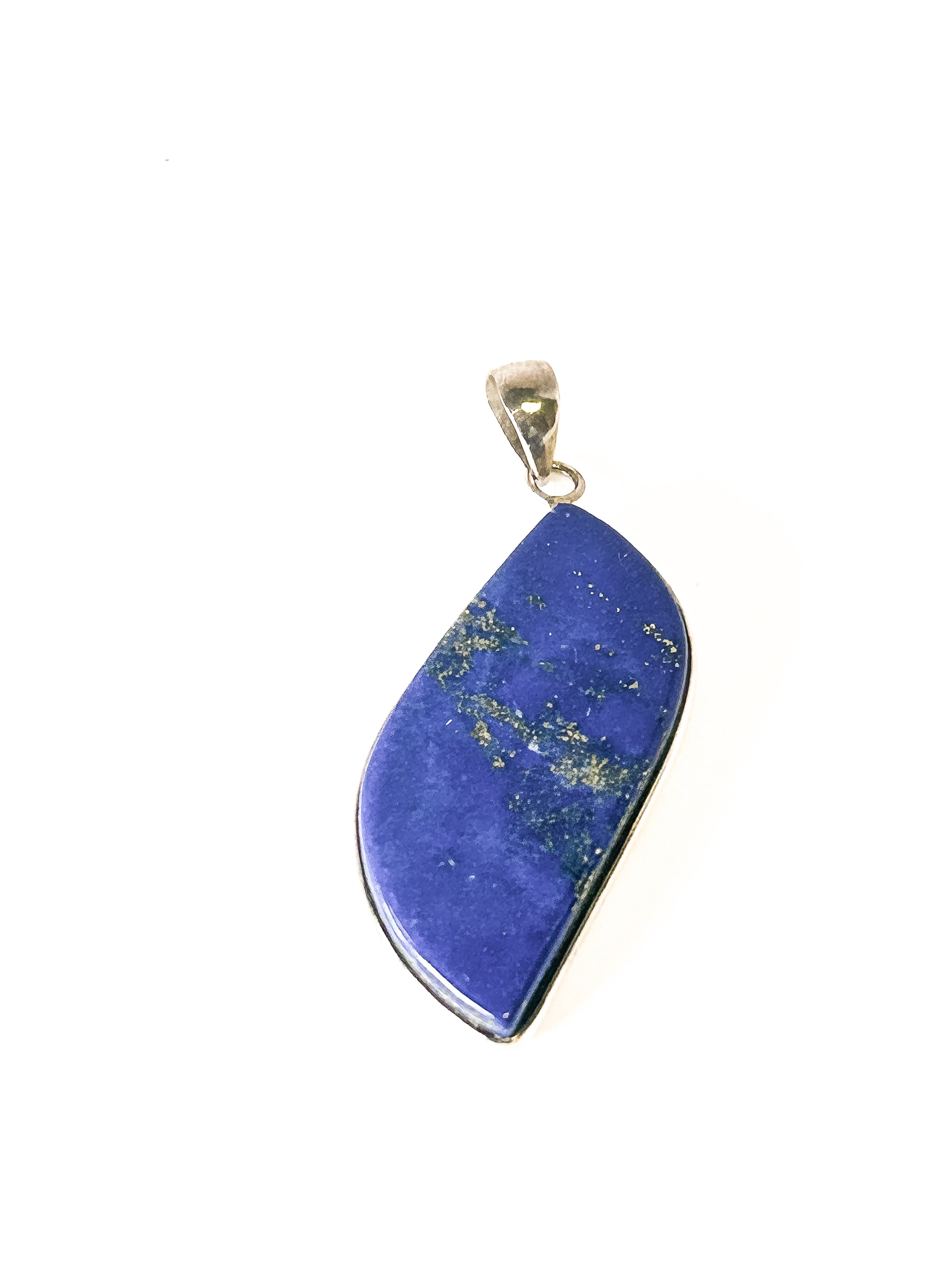 Vintage 925 Sterling Silver Lapis Lazuli Pendant - Frijja, LLC