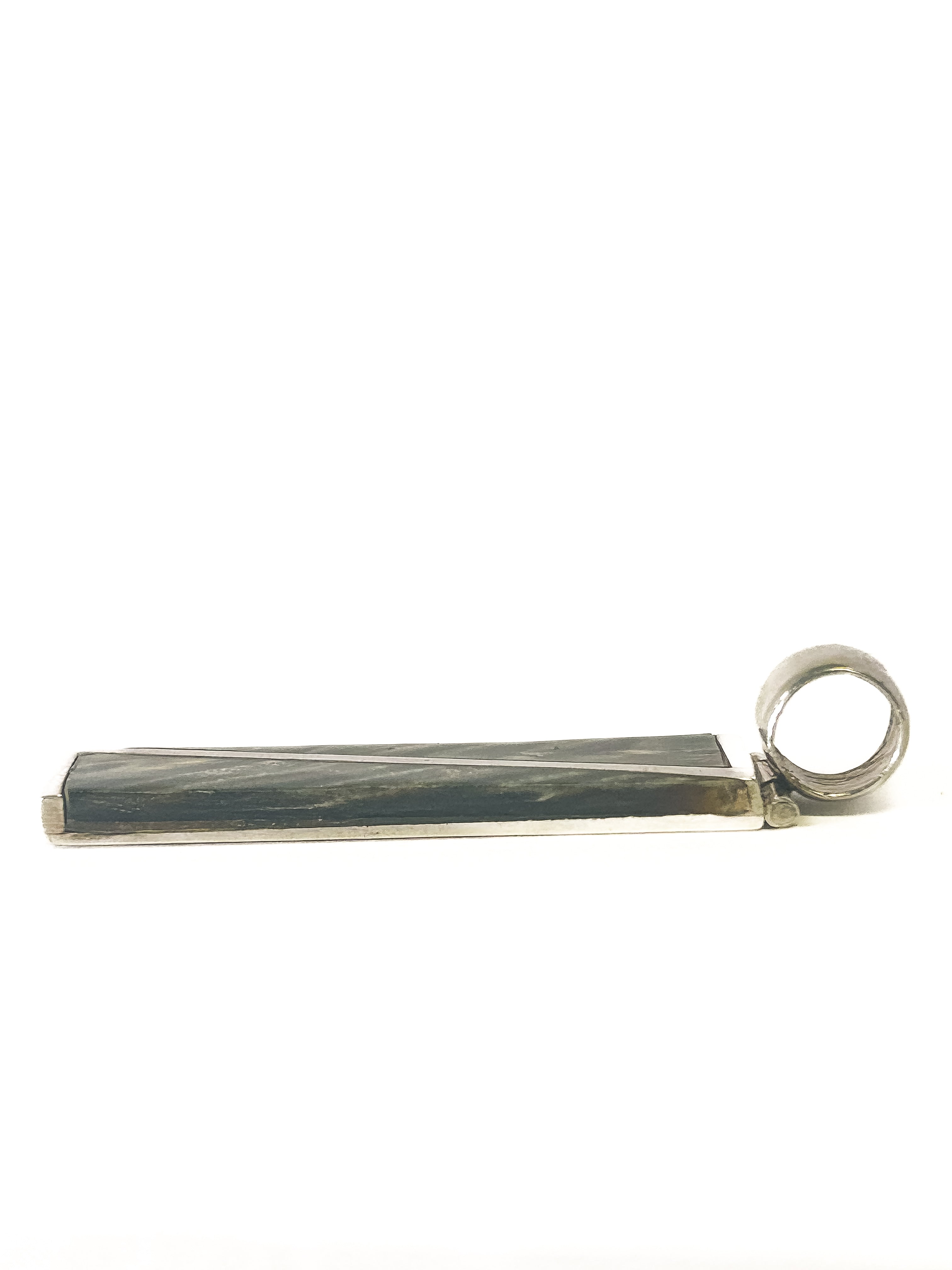 Vintage 925 Sterling Silver Serpentine Pendant - Frijja, LLC