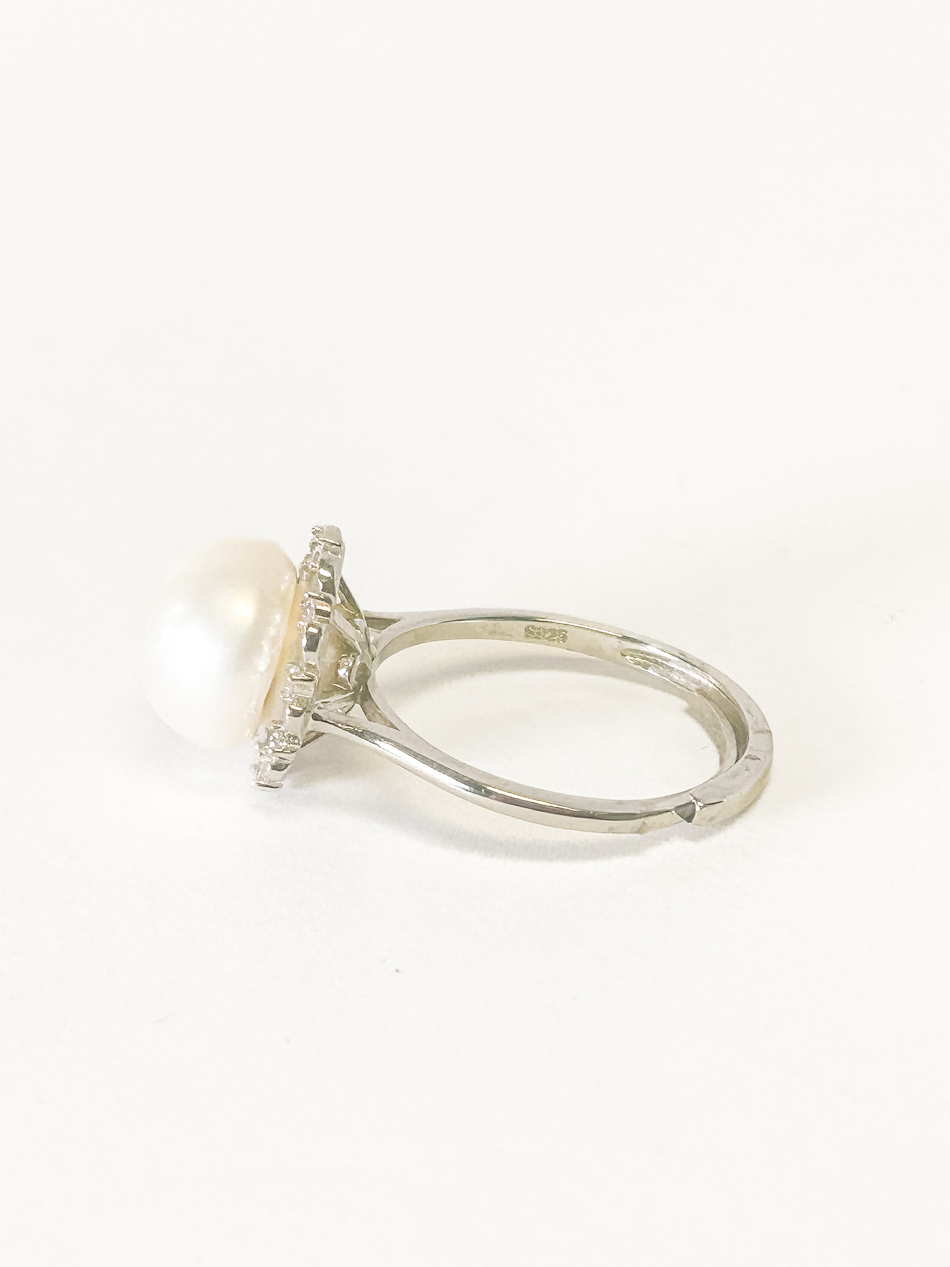 925 Sterling Silver Fresh water Pearl Ring Size 6 - Frijja, LLC