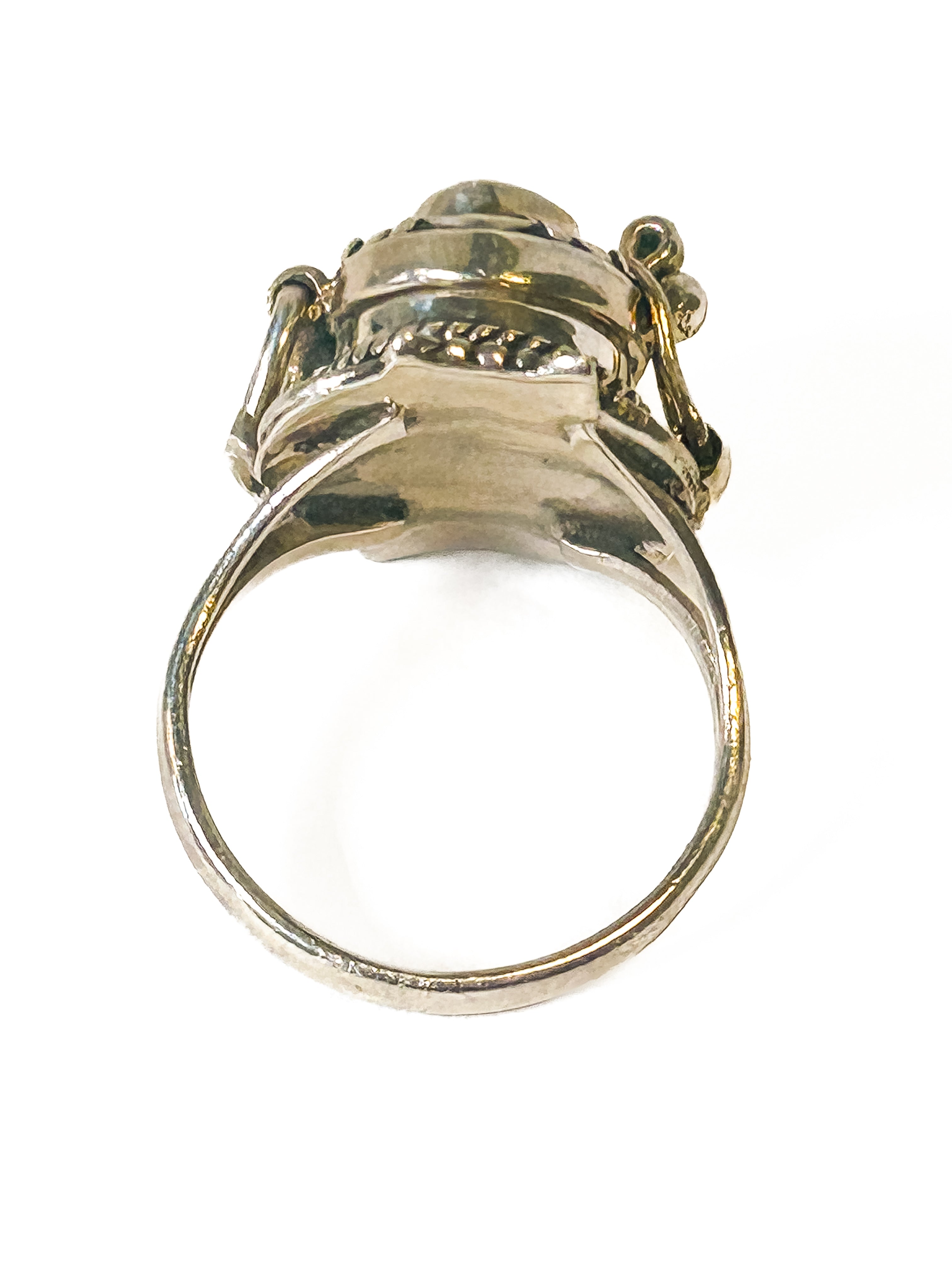 Vintage 925 Sterling Silver Amethyst Poison Ring Size 7 - Frijja, LLC