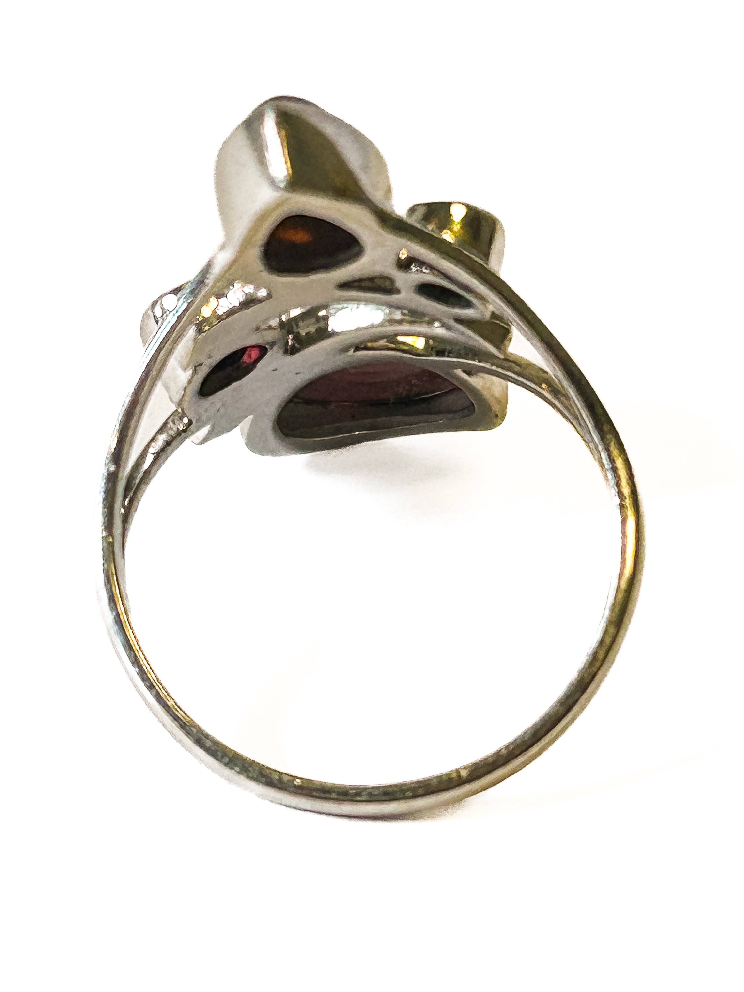Vintage 4 Stone Garnet and Carnelian Ring size 8 - Frijja, LLC