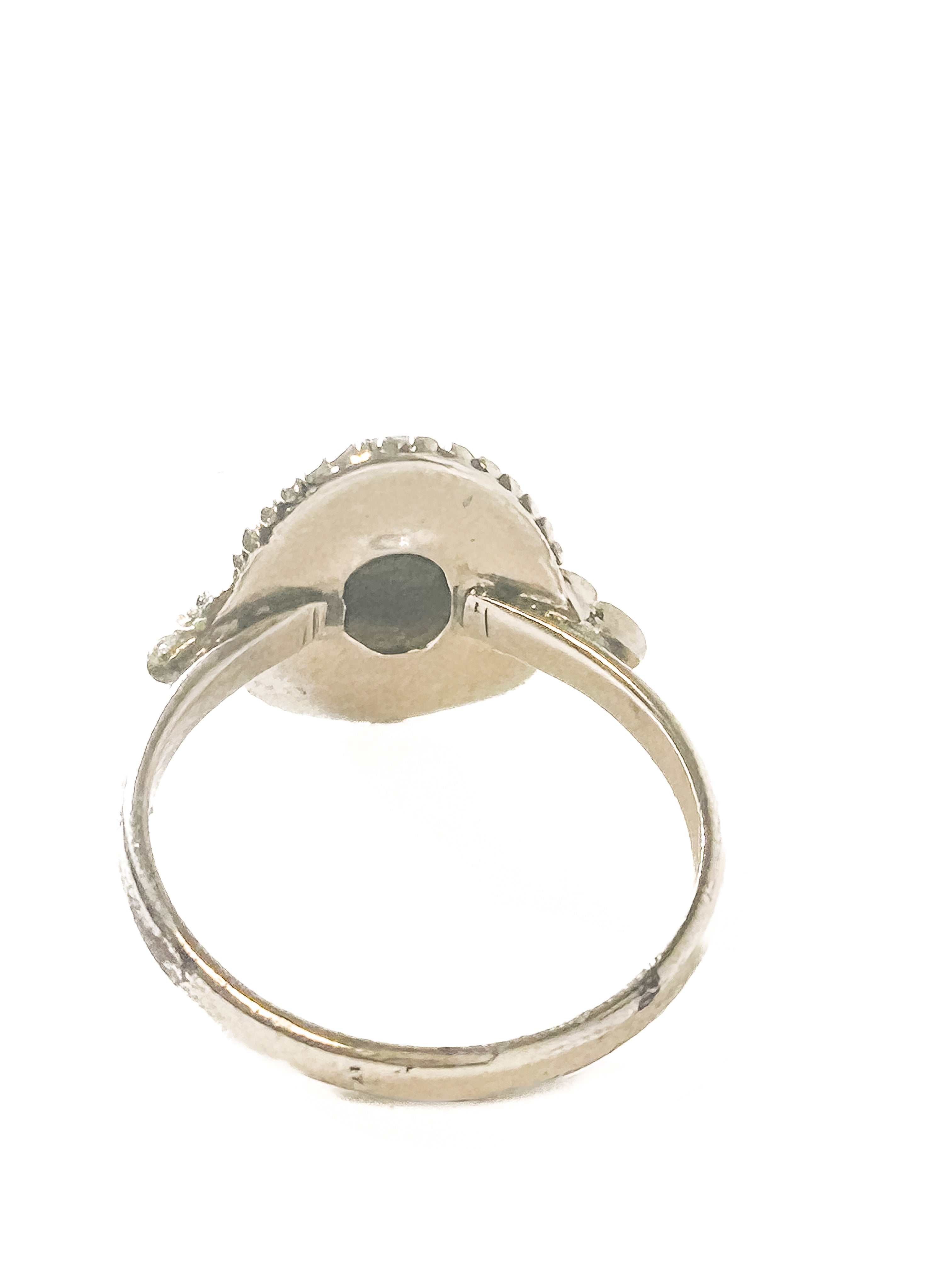Vintage 925 Sterling Silver Round Turquoise Ring - Size 8 - Frijja, LLC