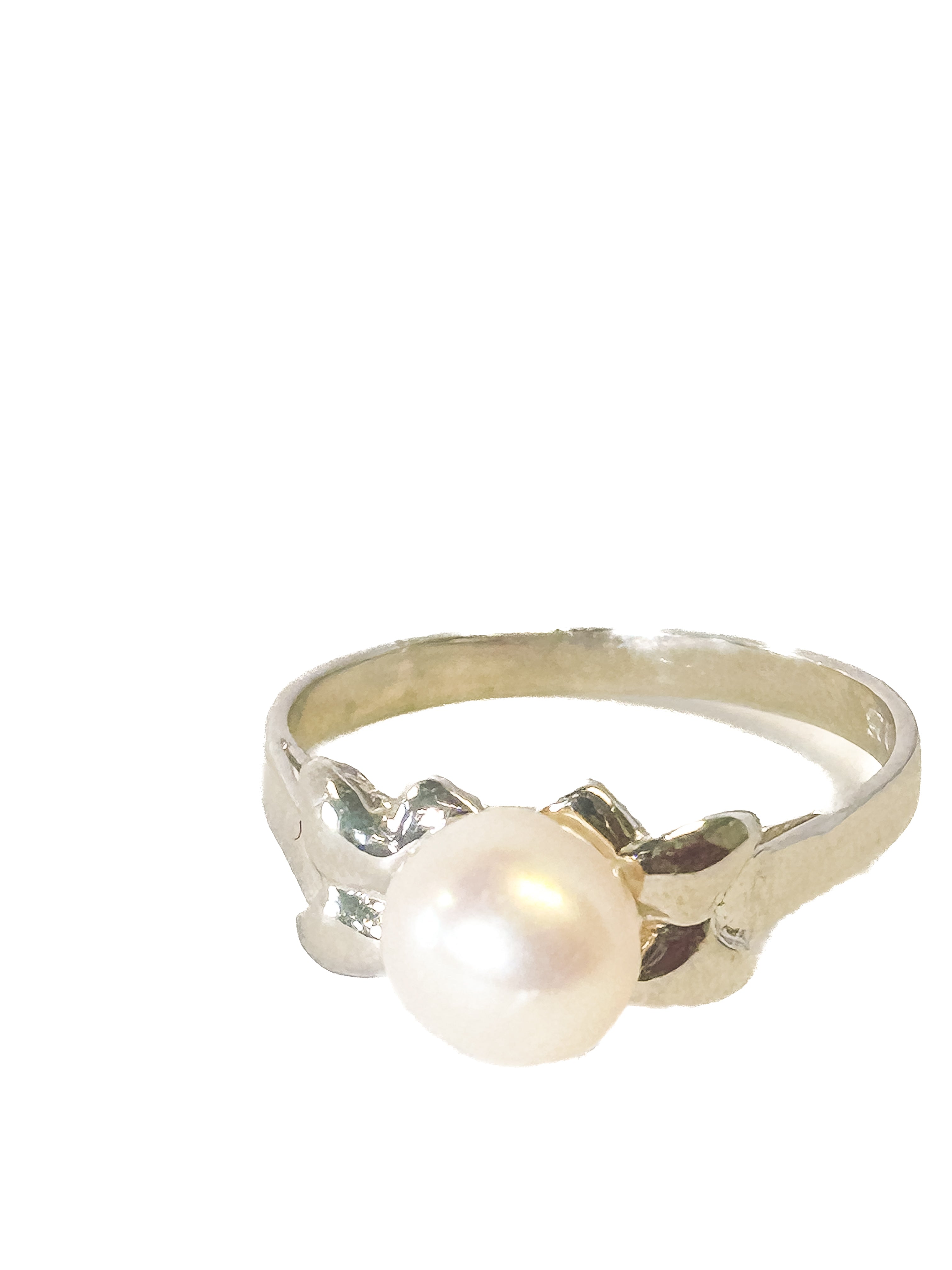 925 Sterling Silver Pearl Ring Size 7.5 - Frijja, LLC