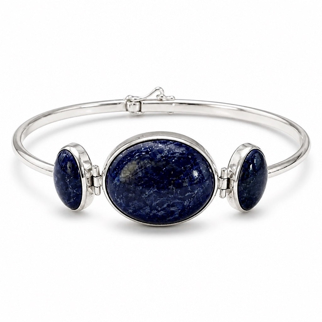 Moon Radiance Bracelet 950 Sterling Silver Sodalite Stone
