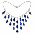 Moon Radiance - 950 Sterling Silver Necklace Sodalite Stone