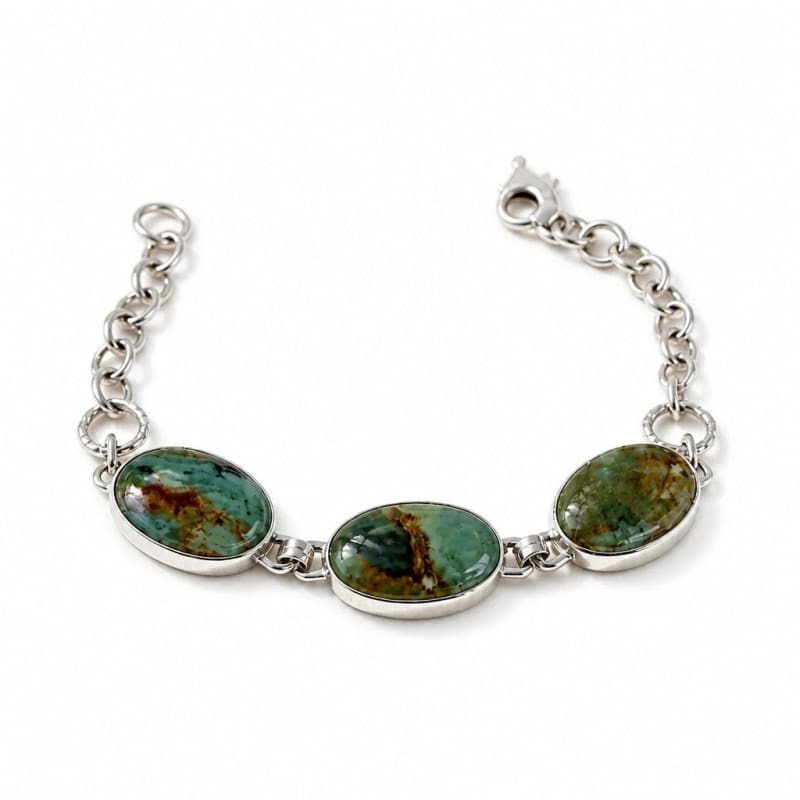 Bracelets - frijja.com - Andean Promise Bracelet - 950 Sterling Silver Andean Opal
