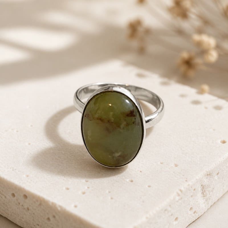 Rings - frijja.com - Andean Promise RIng - 950 Sterling Sterling Silver Andean Opal