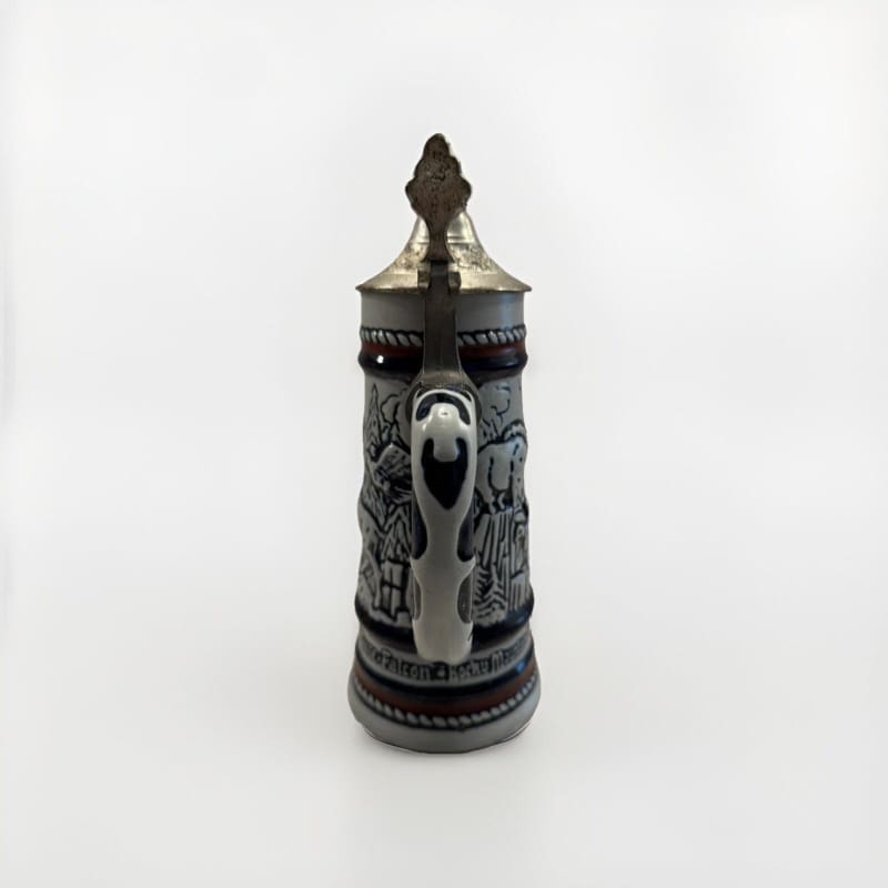 Avon Vintage German Ceramic Beer Stein With Pewter Lid Signed 1976 - Frijja, LLC