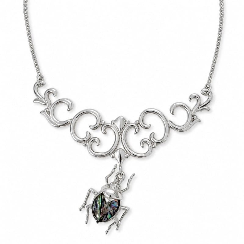 Necklaces - frijja.com - Beattle & Spark Necklace - 950 Sterling Silver Abaline Shell