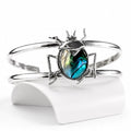Bracelets - frijja.com - Beetle & Spark Bracelet - 950 Sterling SIlver Abalone Shell