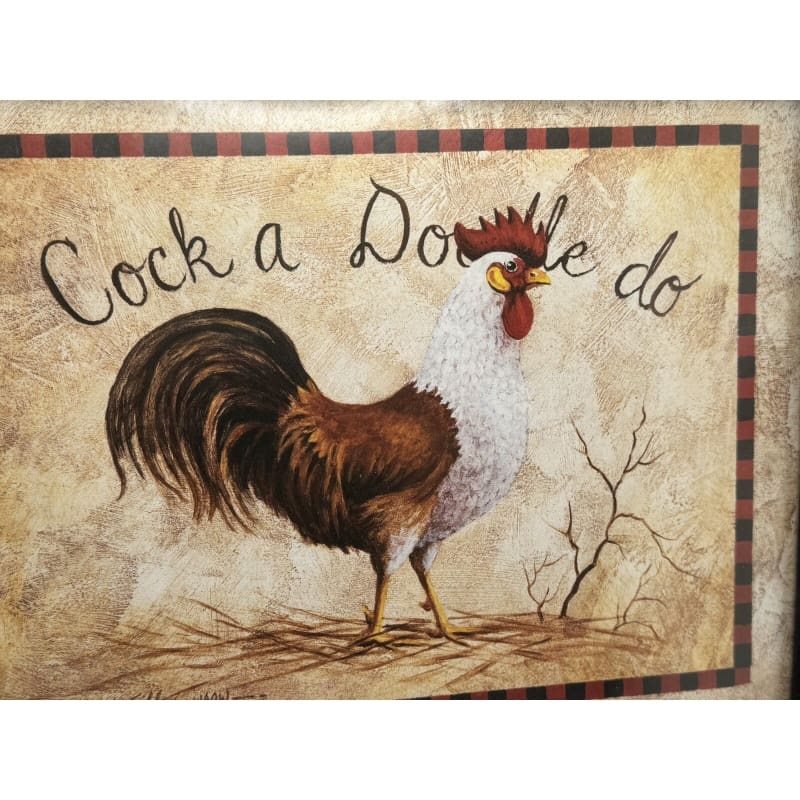 Cock A Doodle Doo Framed Art By Peggy Thatch Sibley - Frijja, LLC