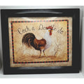 Cock A Doodle Doo Framed Art By Peggy Thatch Sibley - Frijja, LLC