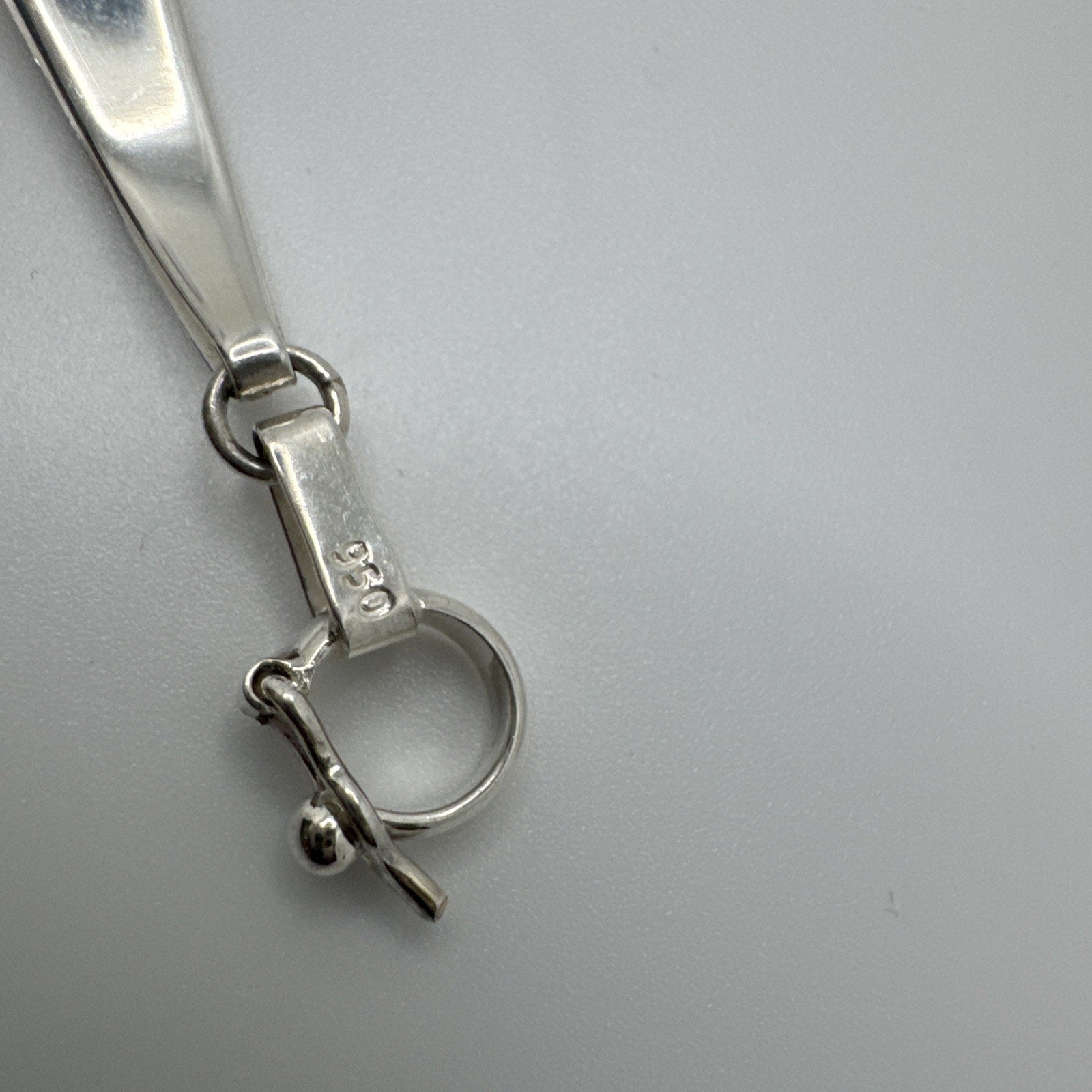 Designer Peruvian Sterling Silver 950 and 18K Gold Inlay Bracelet - 7.5”