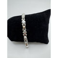 Designer Peruvian Sterling Silver 950 and 18K Gold Inlay Bracelet - 7.5” - Frijja, LLC
