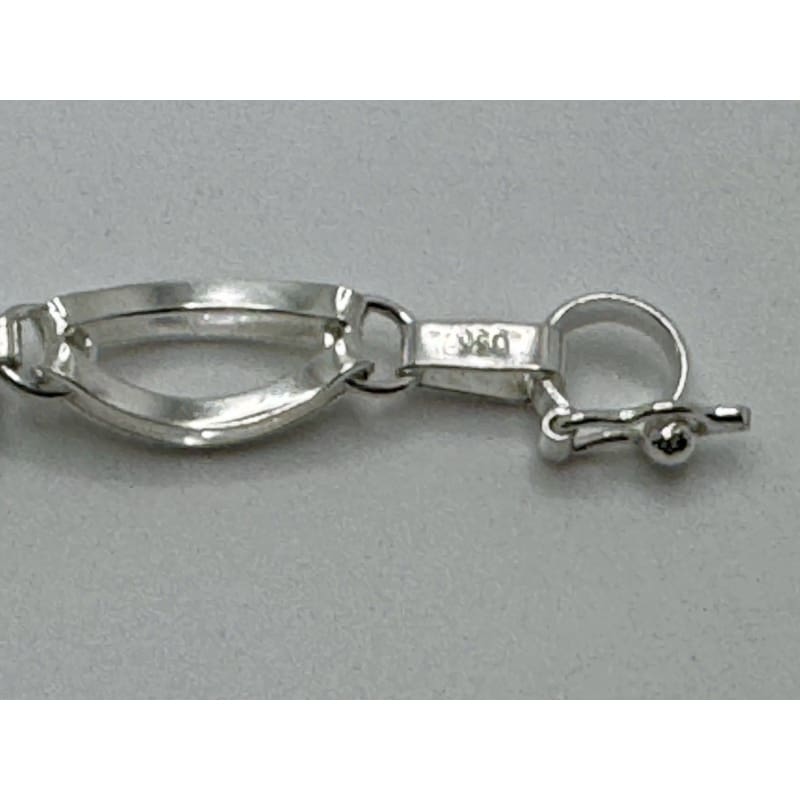 Designer Peruvian Sterling Silver 950 and 18K Gold Inlay Bracelet - 7.5” - Frijja, LLC