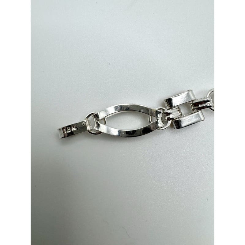 Designer Peruvian Sterling Silver 950 and 18K Gold Inlay Bracelet - 7.5” - Frijja, LLC