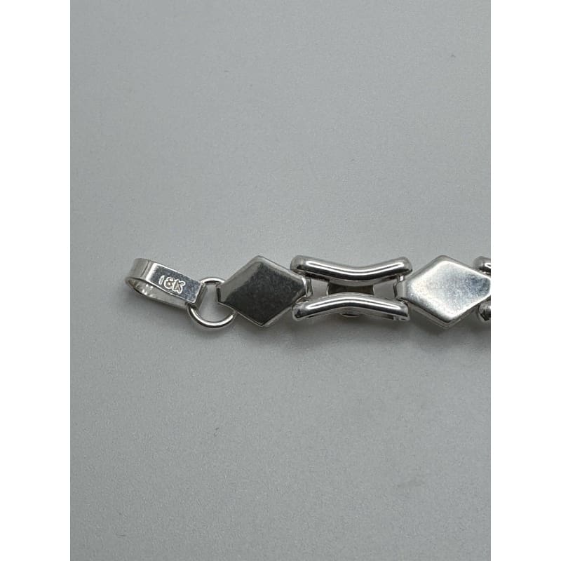 Designer Peruvian Sterling Silver 950 and 18K Gold Inlay Bracelet - 7.5” - Frijja, LLC