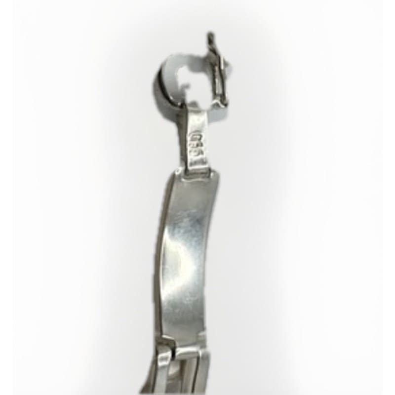 Designer Peruvian Sterling Silver 950 and 18K Gold Inlay Bracelet - 7.5” - Frijja, LLC