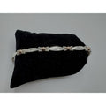 Designer Peruvian Sterling Silver 950 and 18K Gold Inlay Bracelet - 7.5” - Frijja, LLC