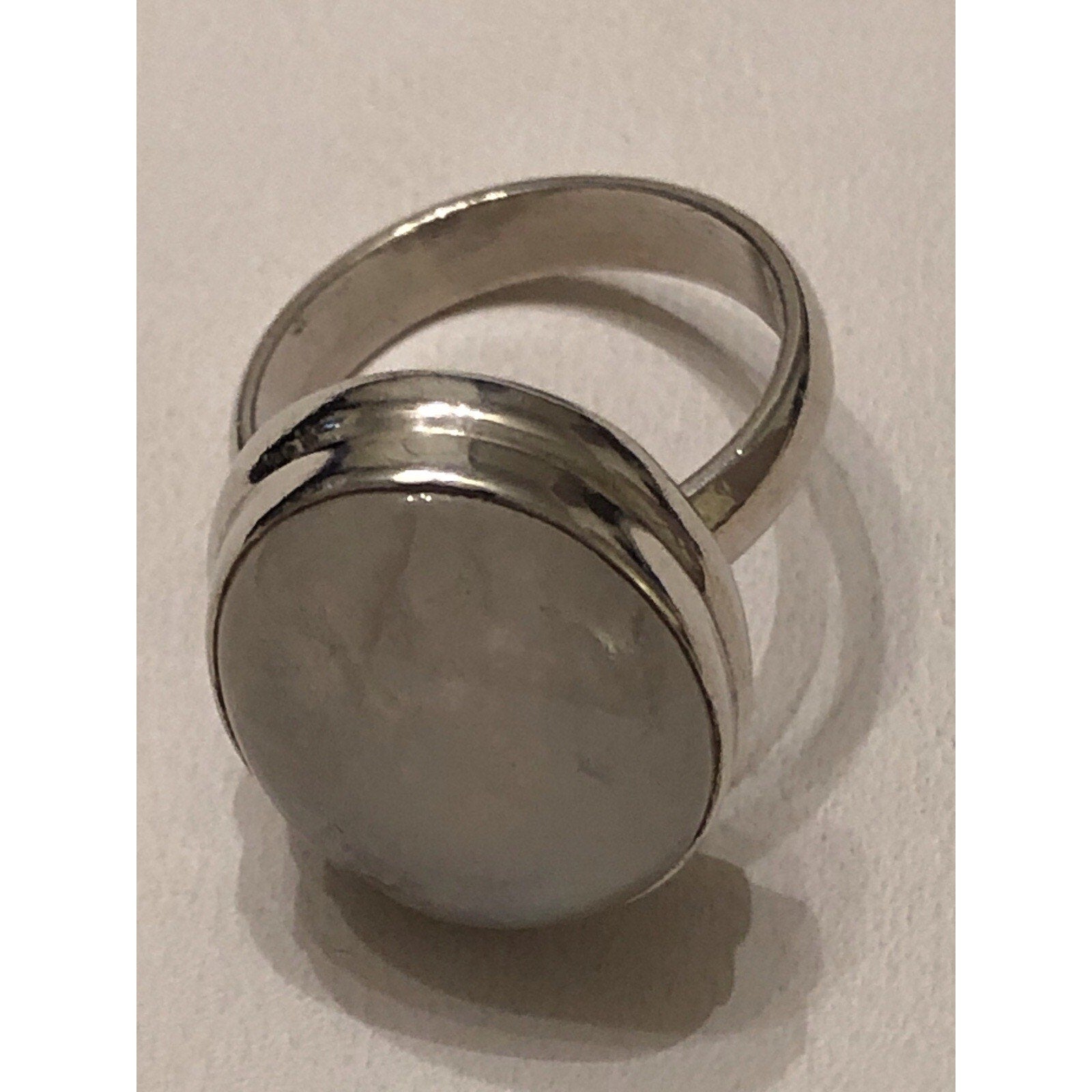 Rainbow Moonstone Ring 925 Sterling Silver Handmade Jewelry Size 6.5