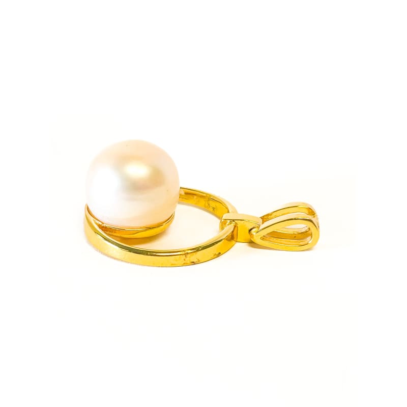 Gold plated 925 Sterling Silver Freshwater Pearl Pendant - Frijja, LLC