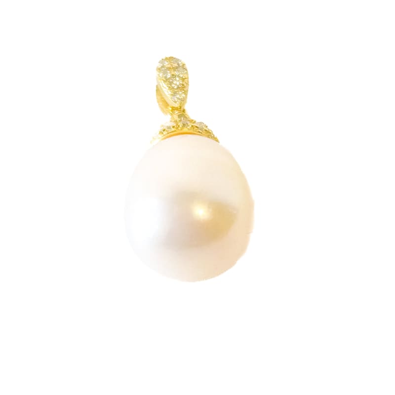 Gold Plated 925 Sterling Silver Freshwater Pearl Pendant - Frijja, LLC