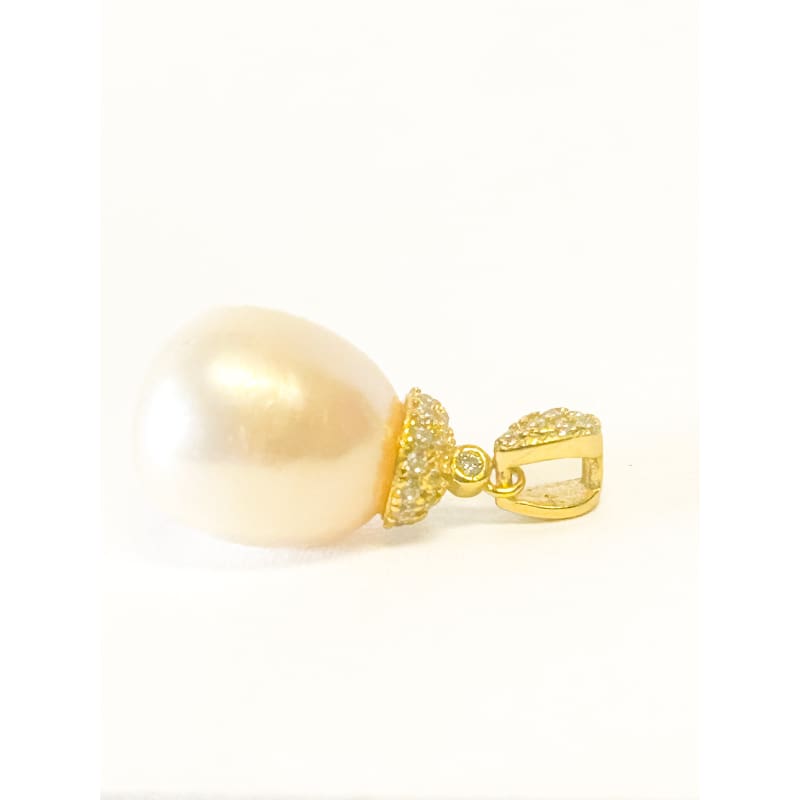 Gold Plated 925 Sterling Silver Freshwater Pearl Pendant - Frijja, LLC